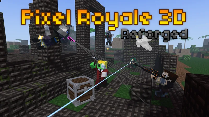 Pixel Royale 3D: Reforged key art