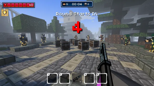 The countdown before a Pixel Royale round on Stranded